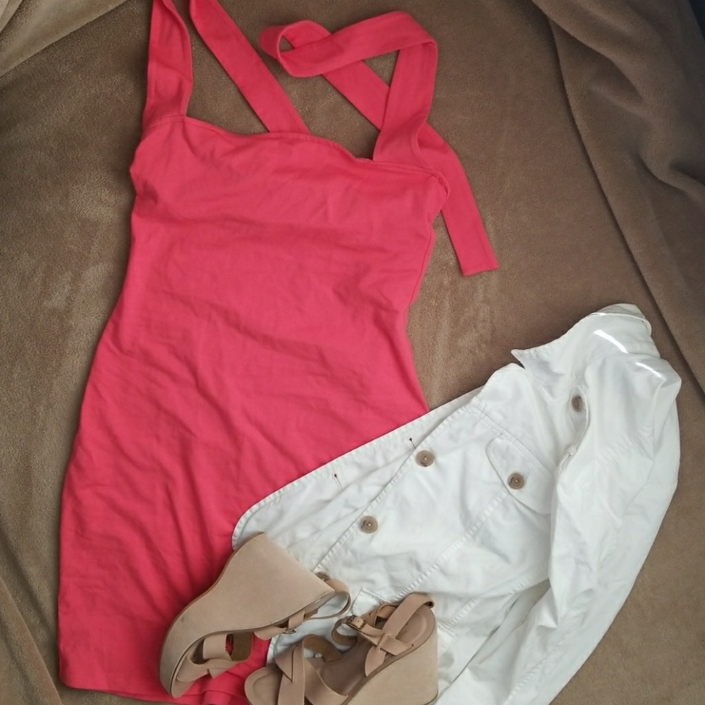 Coral VS dress